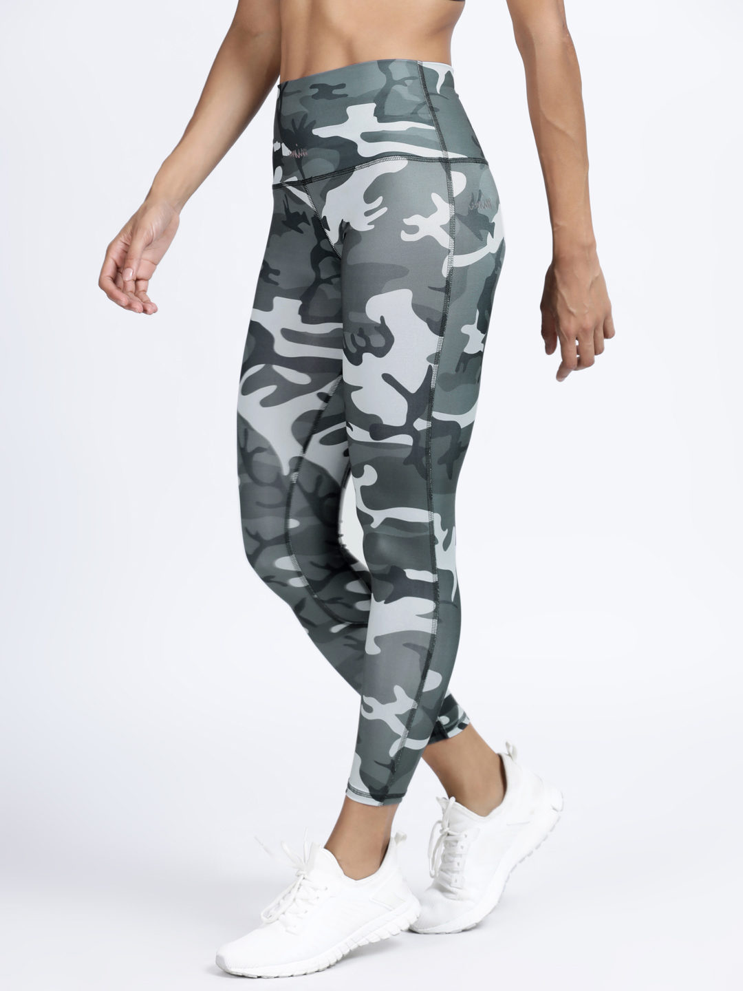 On The Go Women's Green Camo SuperSoft Brushed Leggings - Walmart.com