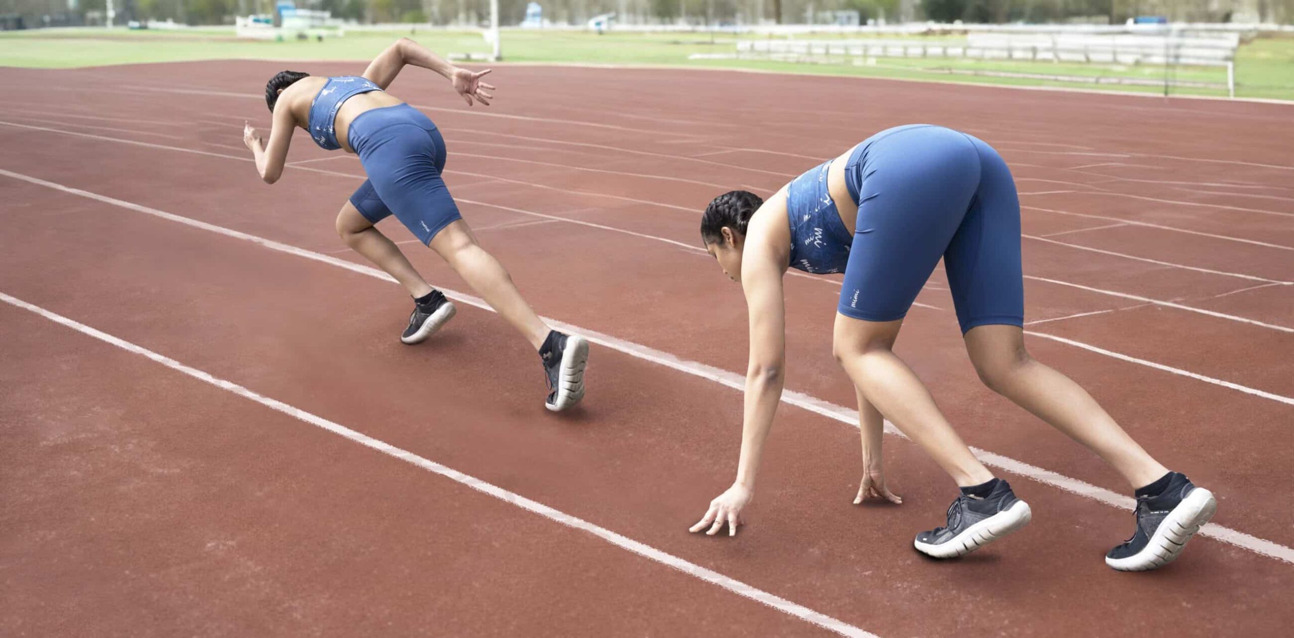 running track biker shorts